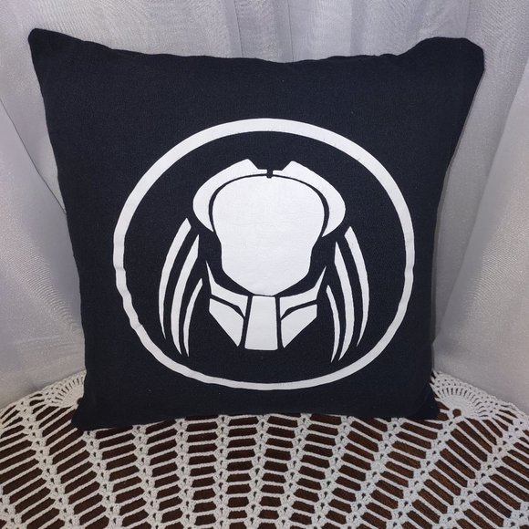 Rag Frog Revival Up-cycled Predator Throw pillow COVER ONLY  size 10"x10" - Picture 2 of 4